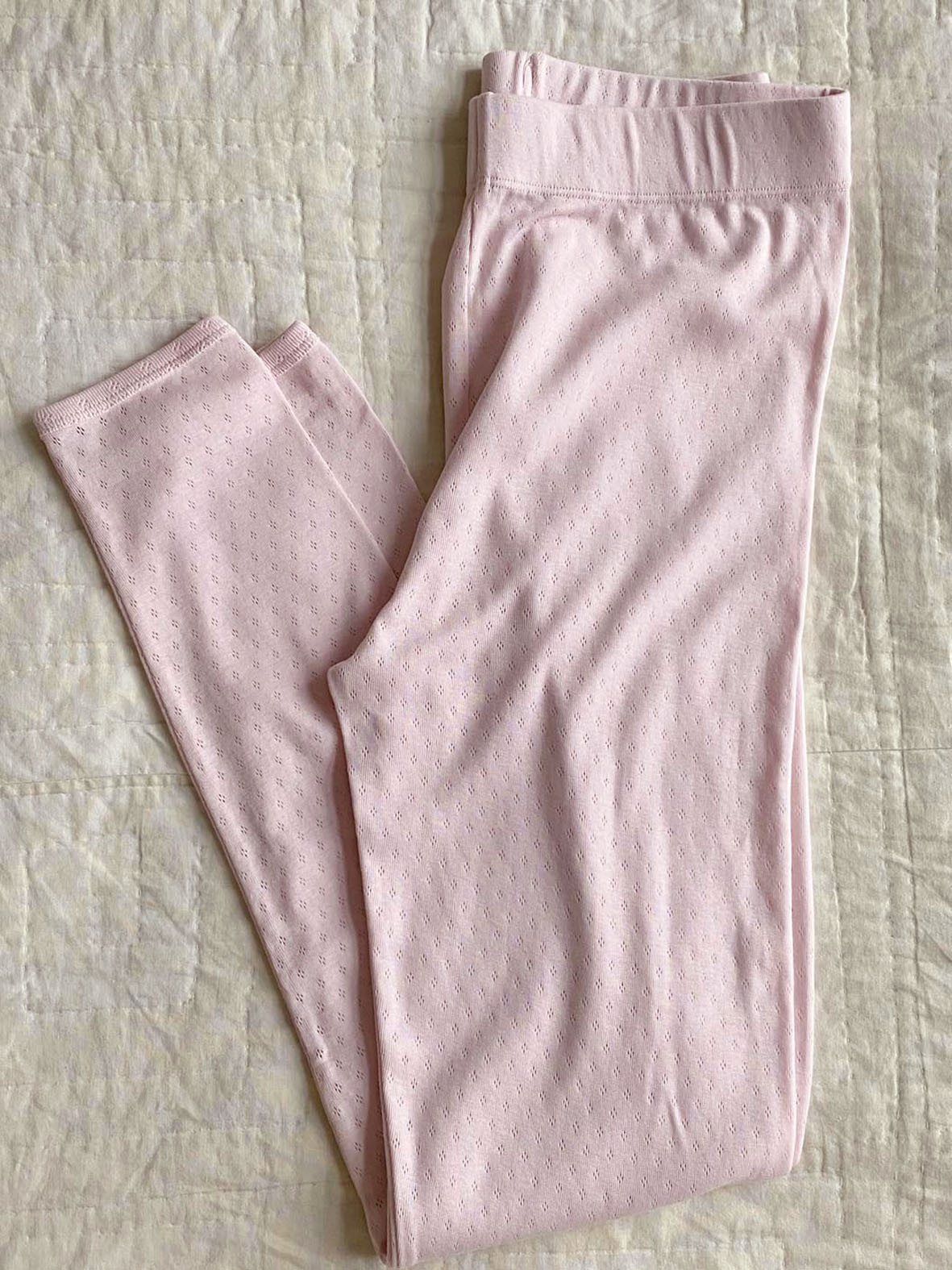 LEGGINGS // WOMEN // PALE PINK POINTELLE