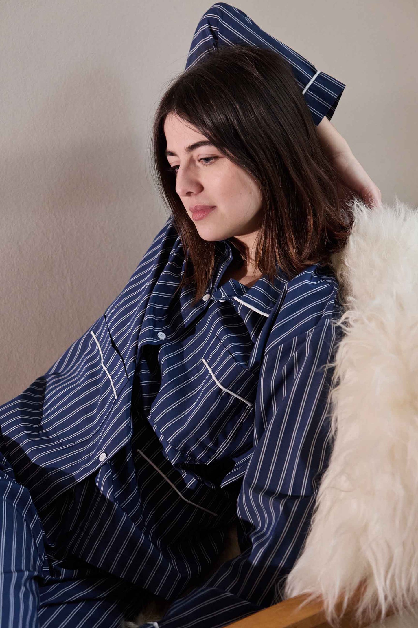 NEEDLE STRIPE PYJAMAS SET