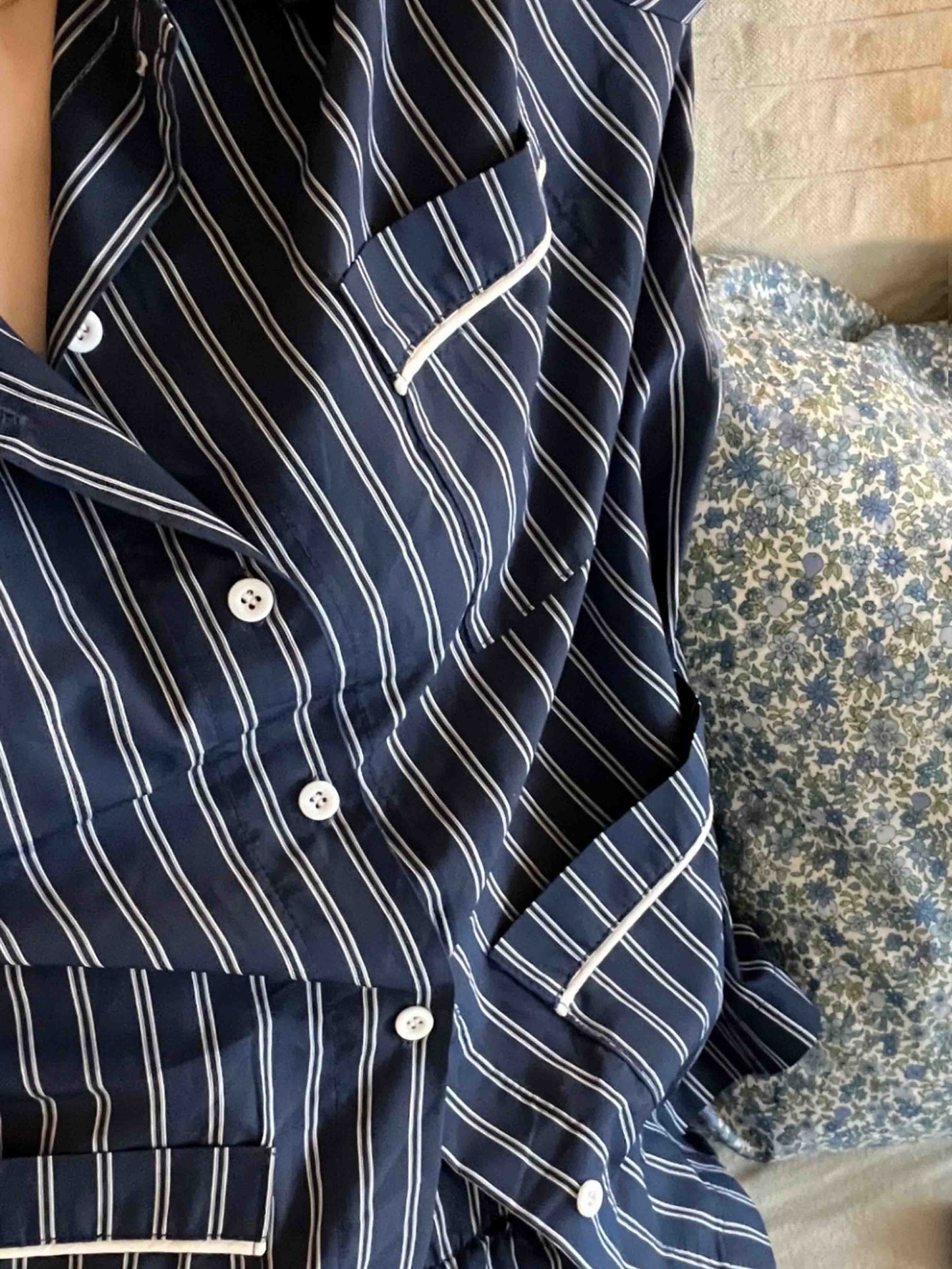 NEEDLE STRIPE PYJAMAS SET