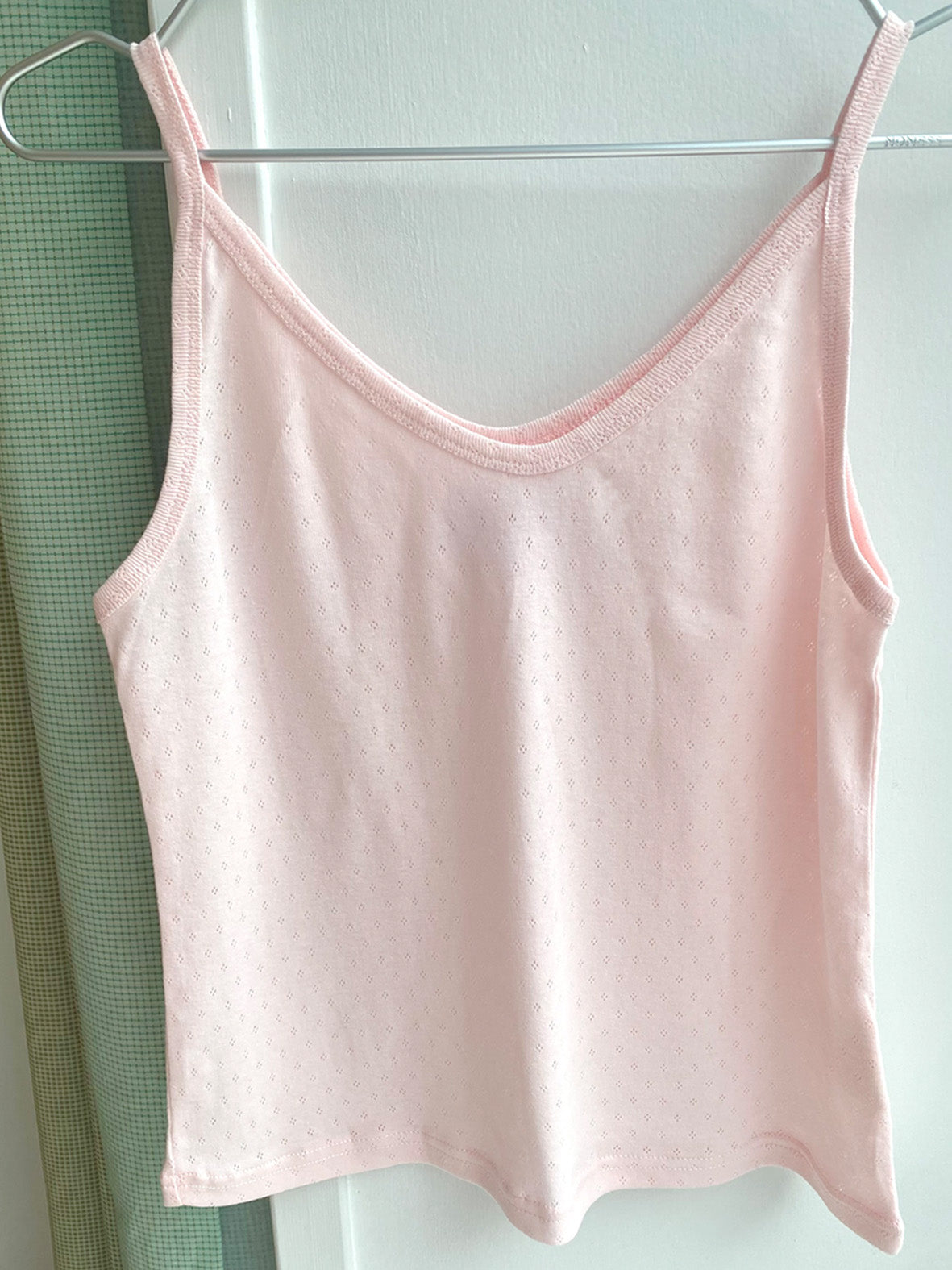 TANK TOP // WOMEN // PALE PINK POINTELLE