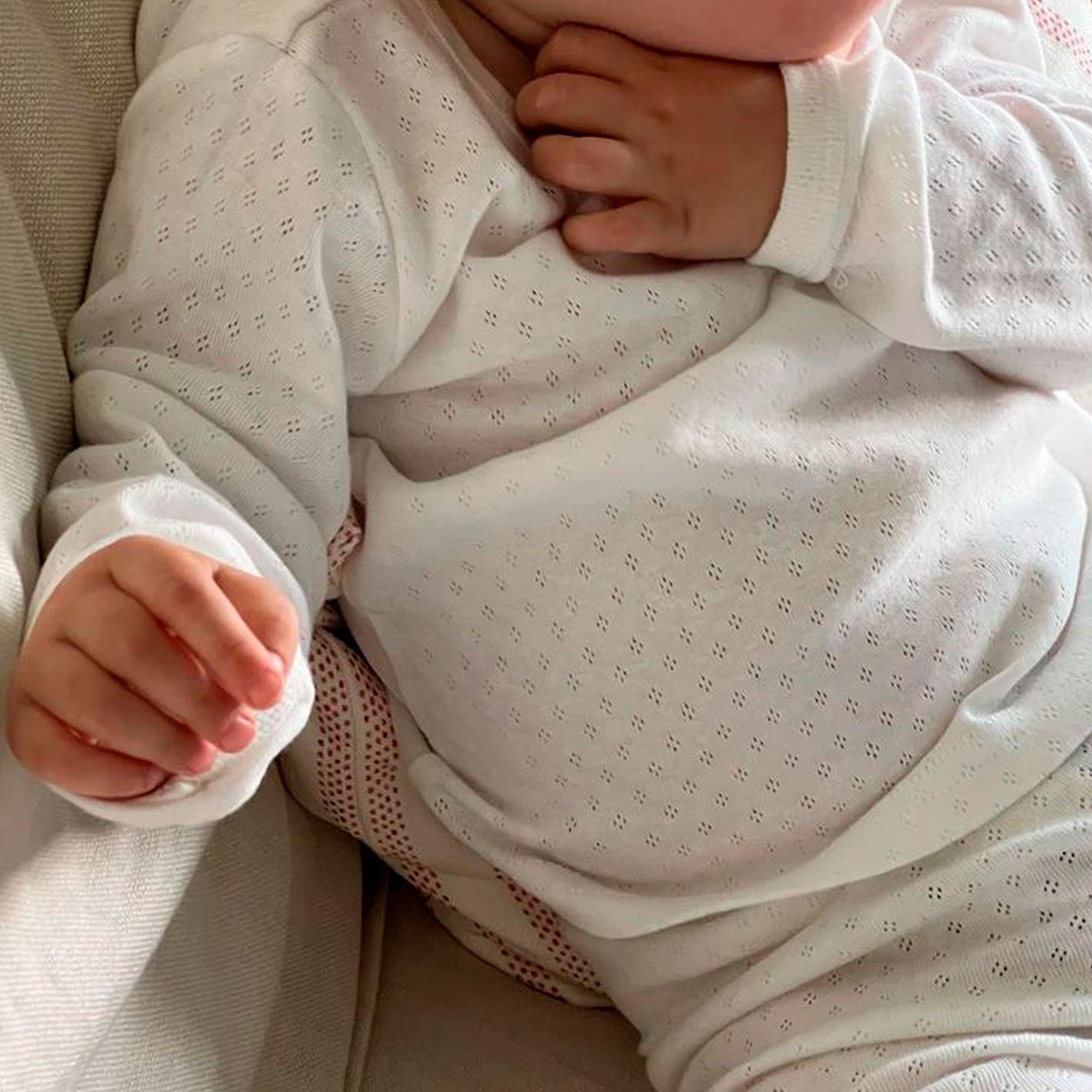 SOFT POINTELLE SET  // KIDS // WHITE