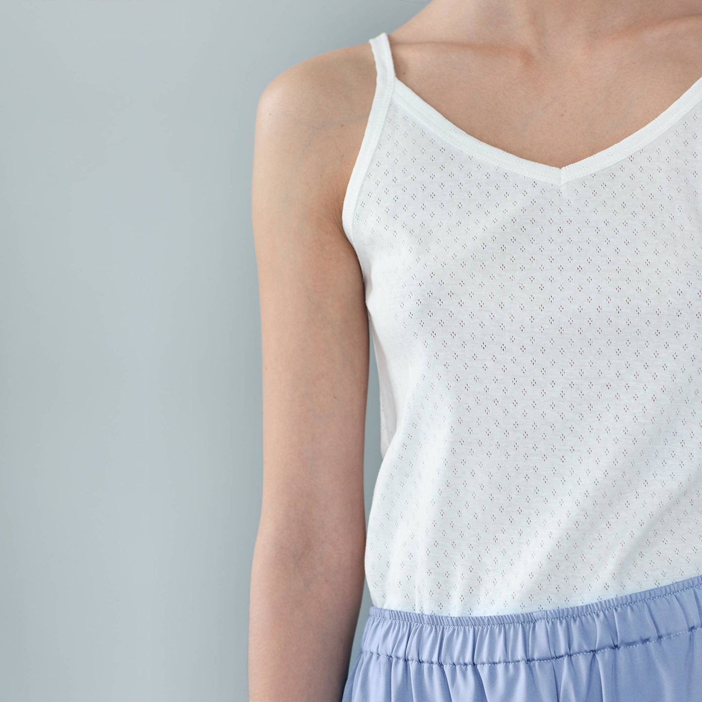 TANK TOP // WOMEN // WHITE POINTELLE