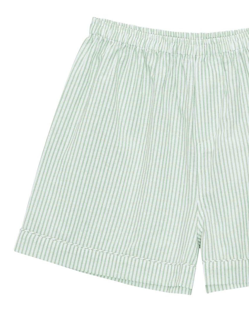 BOXER SHORTS // GREEN STRIPES // WOMEN