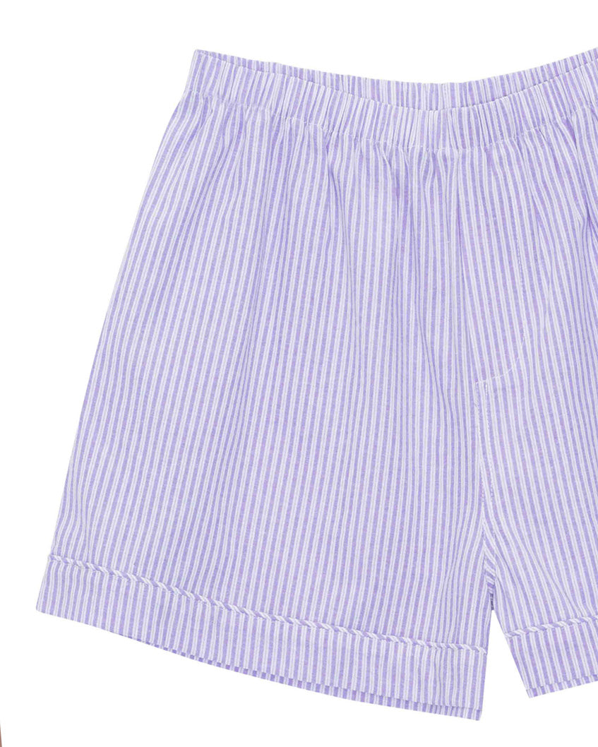 BOXER SHORTS // PURPLE STRIPES // WOMEN