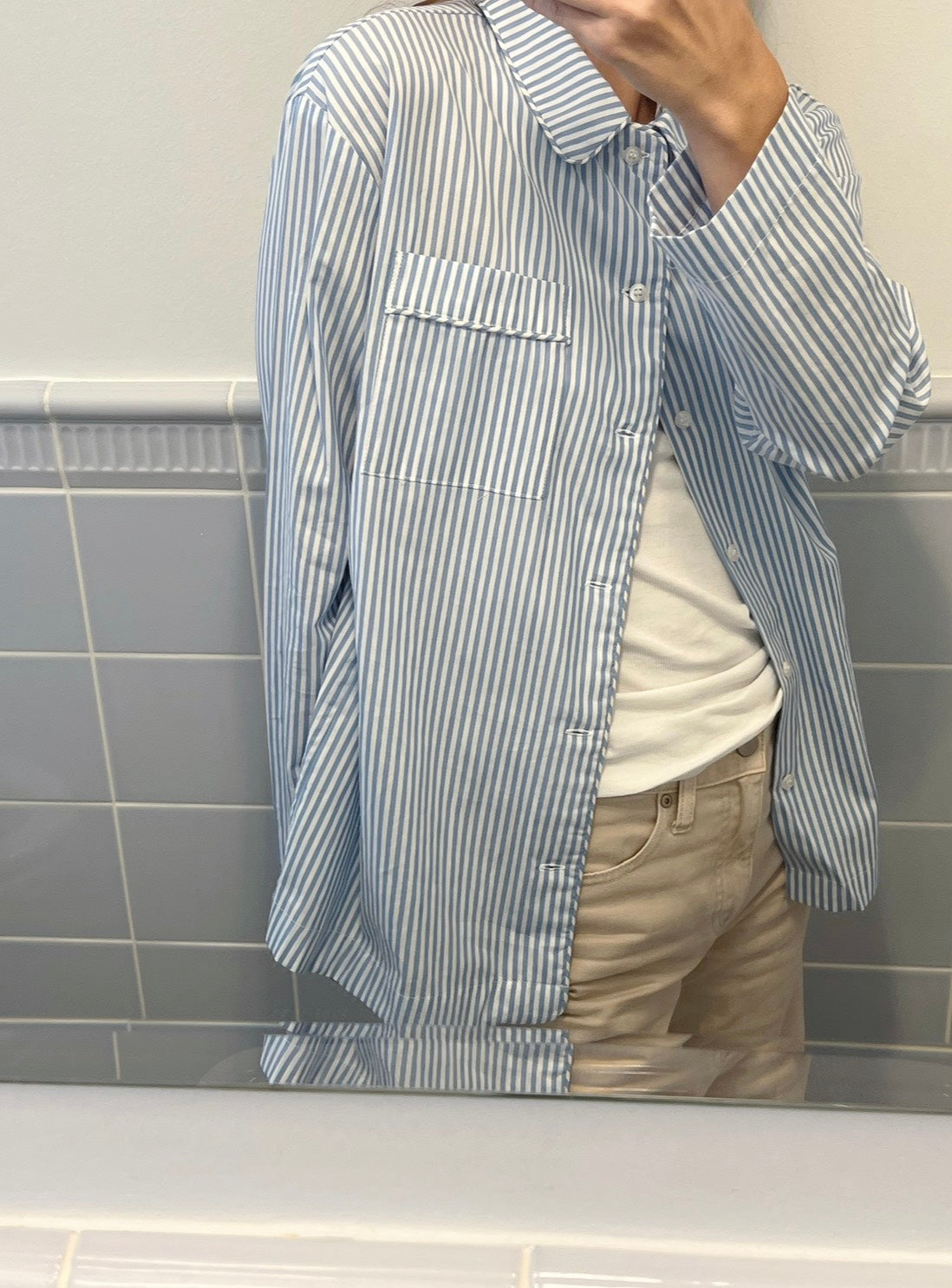 PYJAMAS SHIRT // BLUE STRIPE