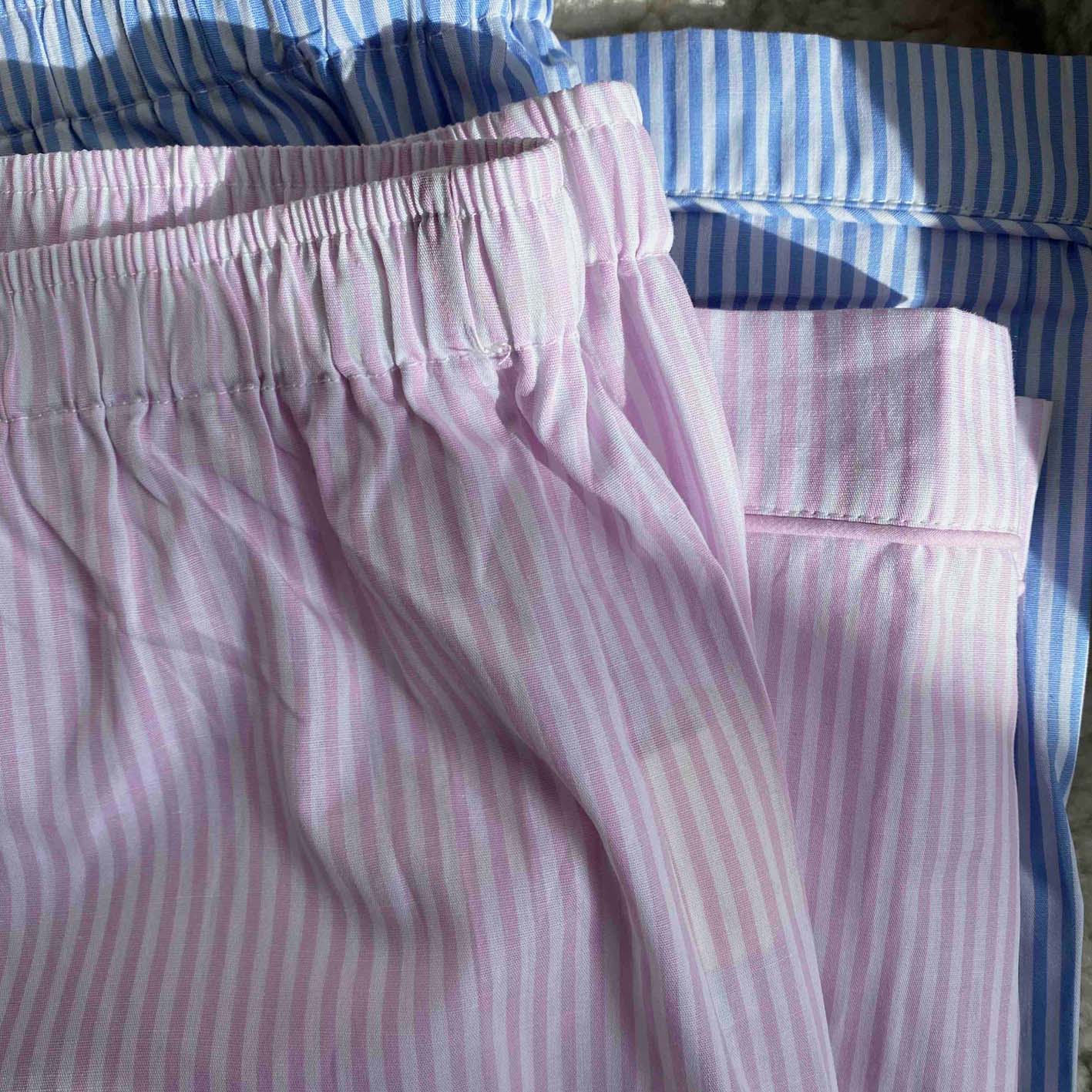 PYJAMAS SET // LIGHT PINK STRIPE // WOMEN