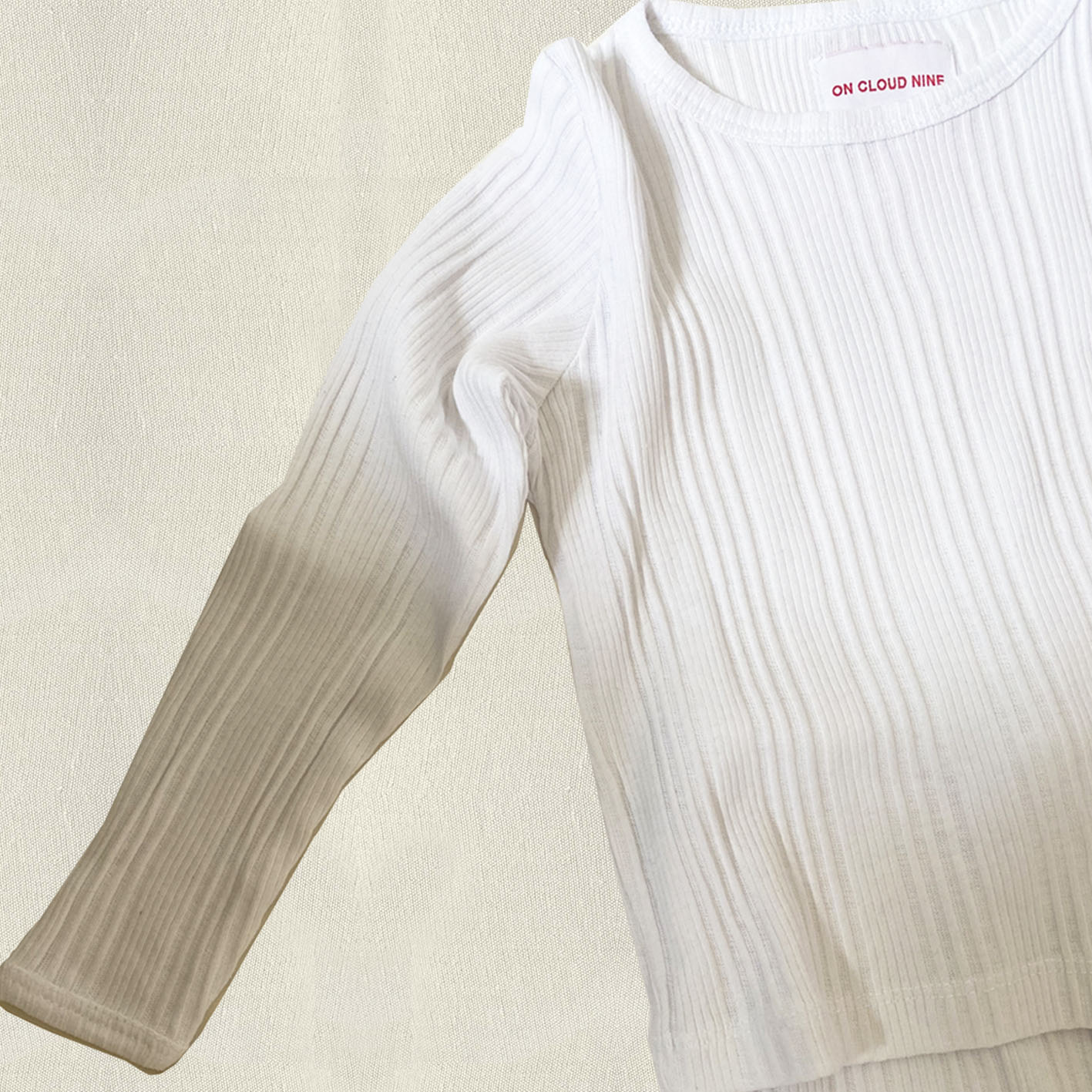 RIB SET // KIDS // WHITE RIB ORGANIC COTTON