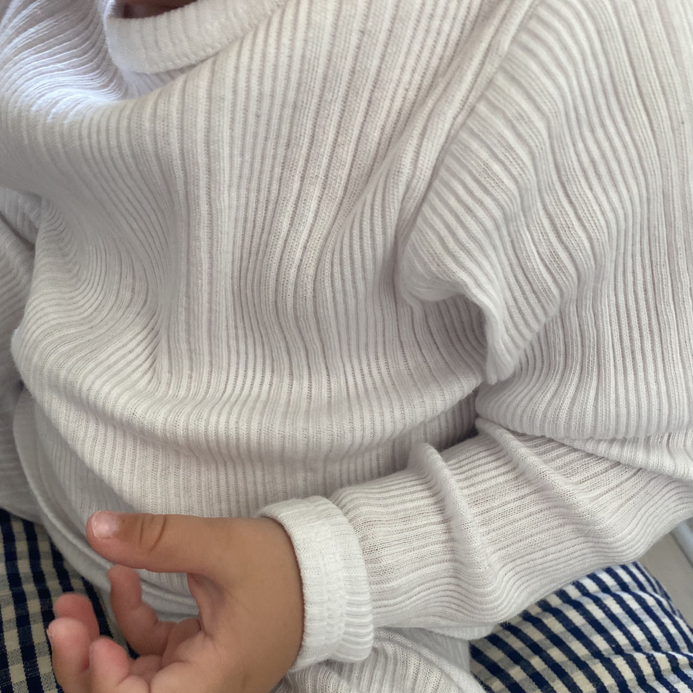 RIB SET // KIDS // WHITE RIB ORGANIC COTTON