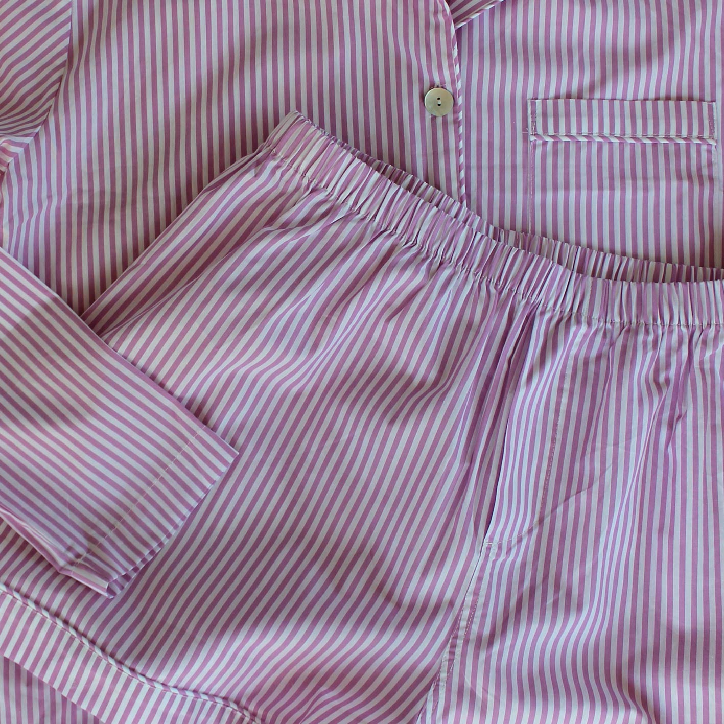 PYJAMAS SET // WOMEN // LILAC STRIPES