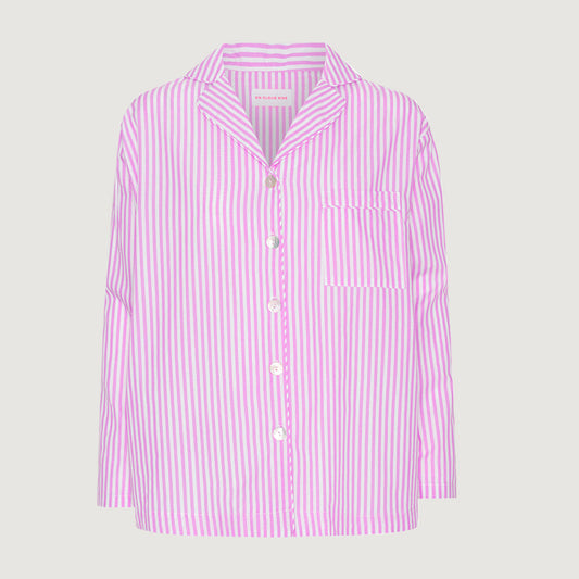 PYJAMAS SHIRT // WOMEN // LILAC STRIPES