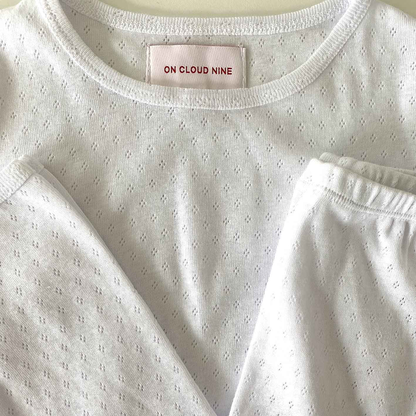 SOFT POINTELLE SET  // KIDS // WHITE