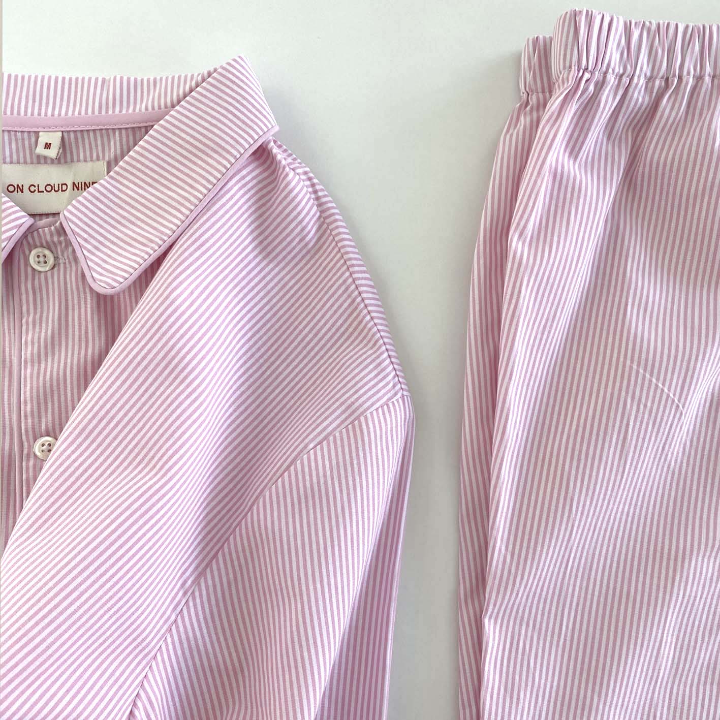 PYJAMAS SET // WOMEN // PINK STRIPES