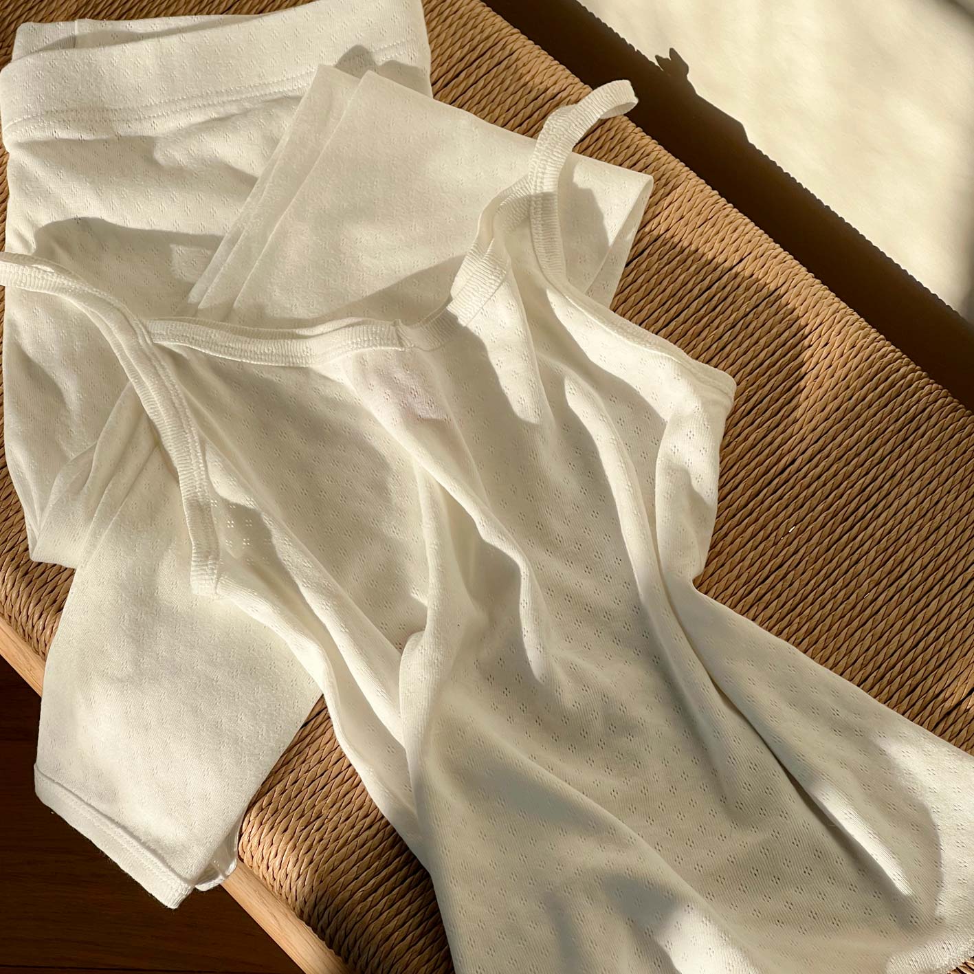 TANK TOP // WOMEN // WHITE POINTELLE