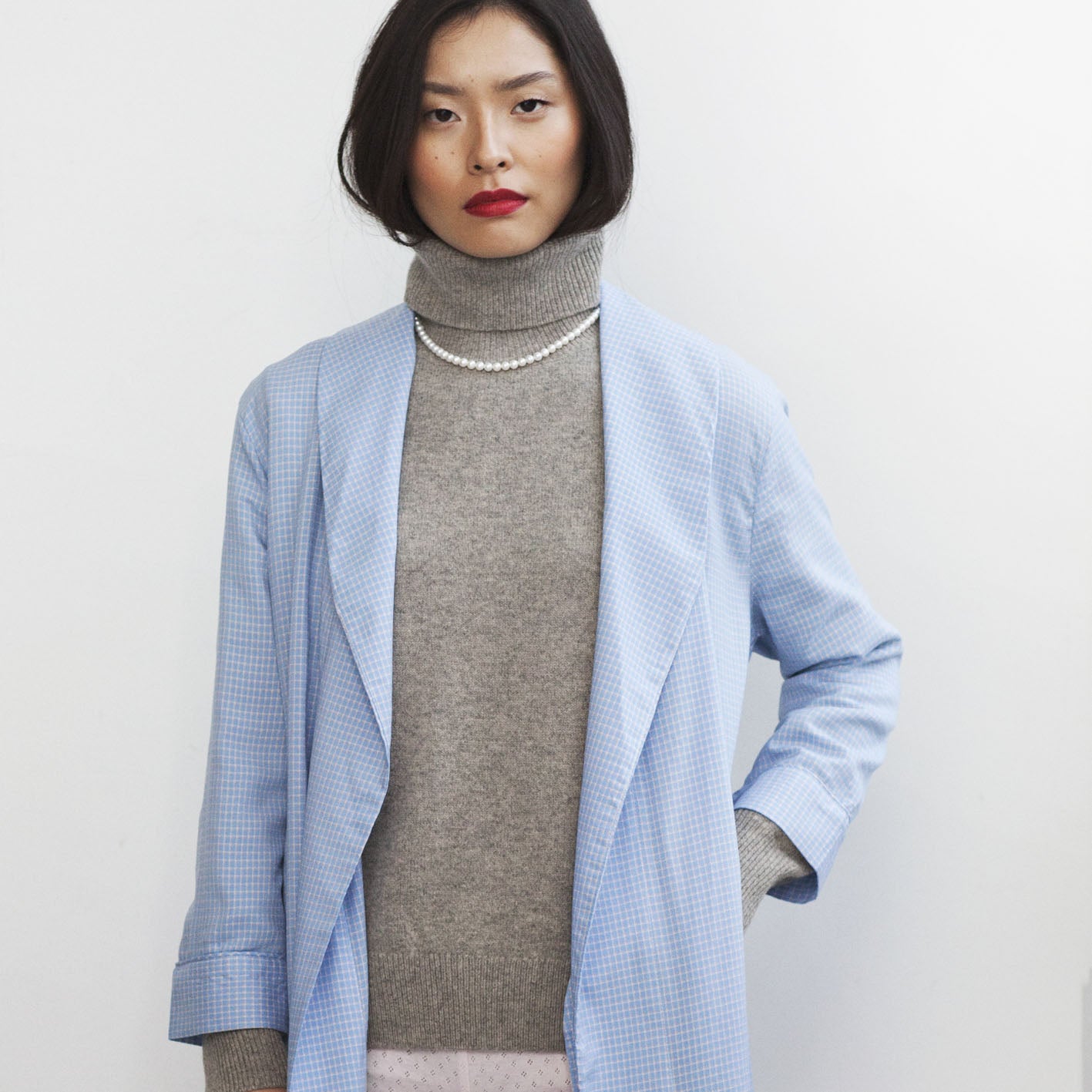 KIMONO // WOMEN // BLUE CHECK