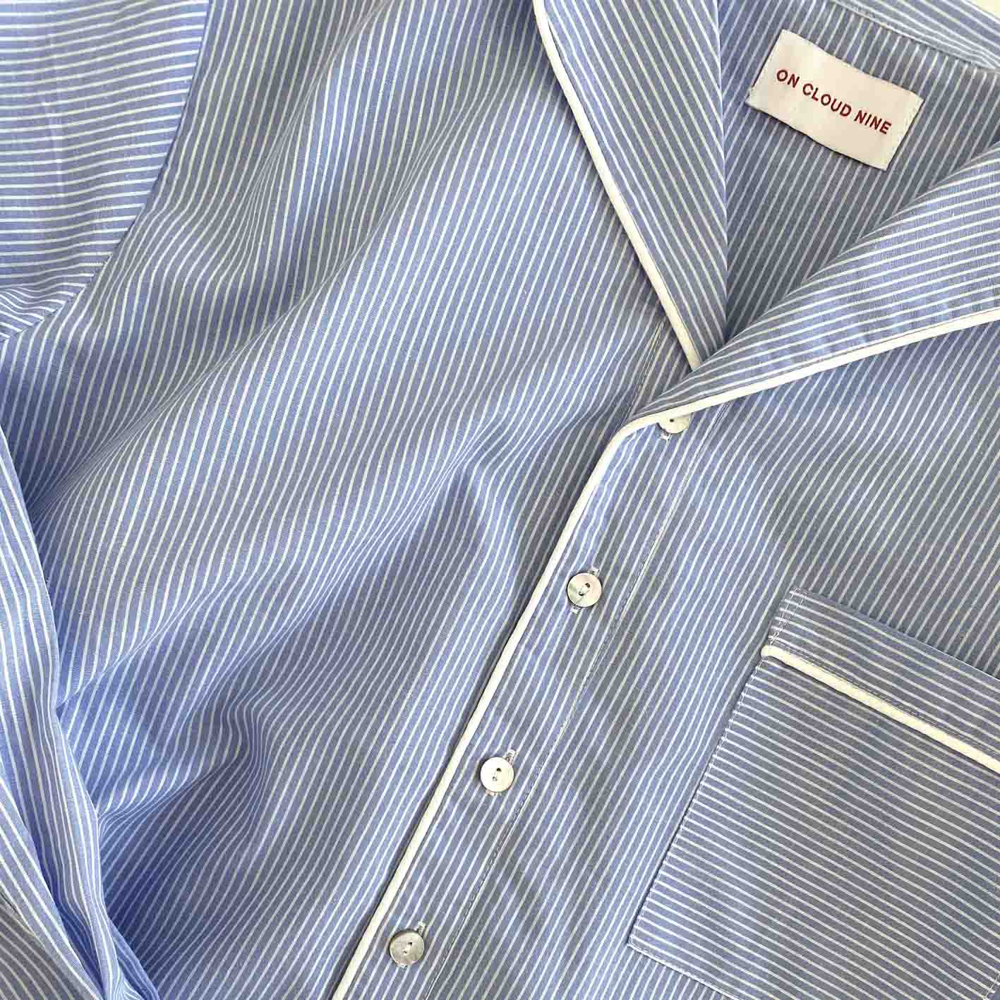PYJAMAS SHIRTDRESS // BLUE STRIPE