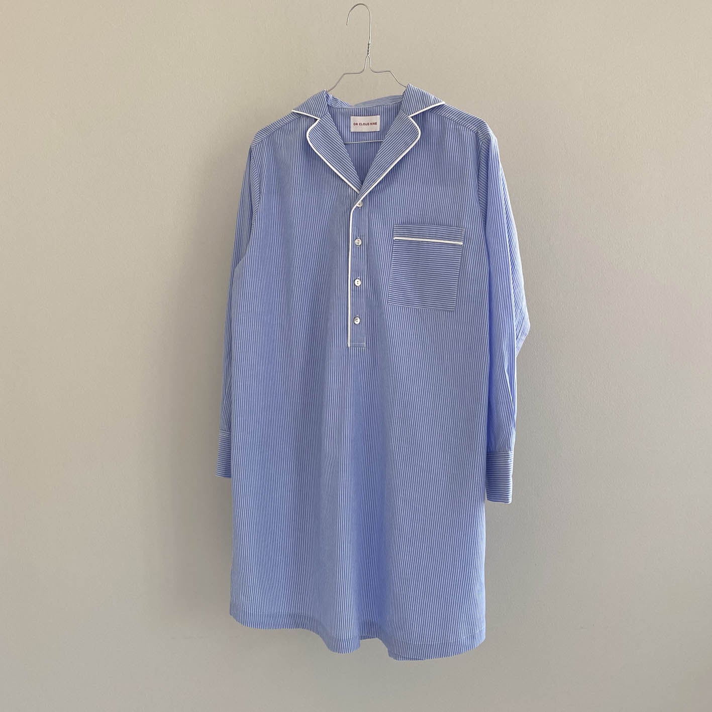 PYJAMAS SHIRTDRESS // BLUE STRIPE