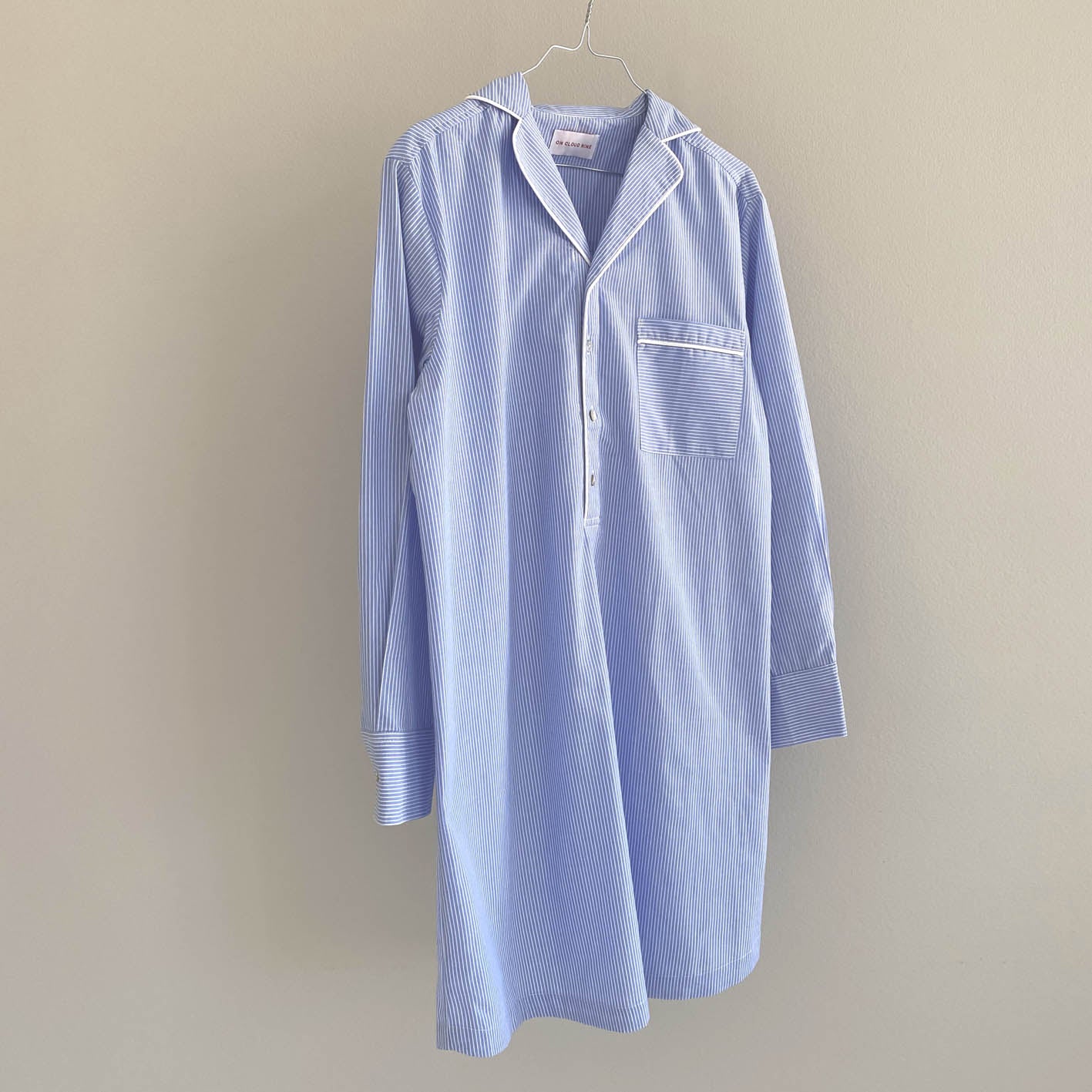 PYJAMAS SHIRTDRESS // BLUE STRIPE