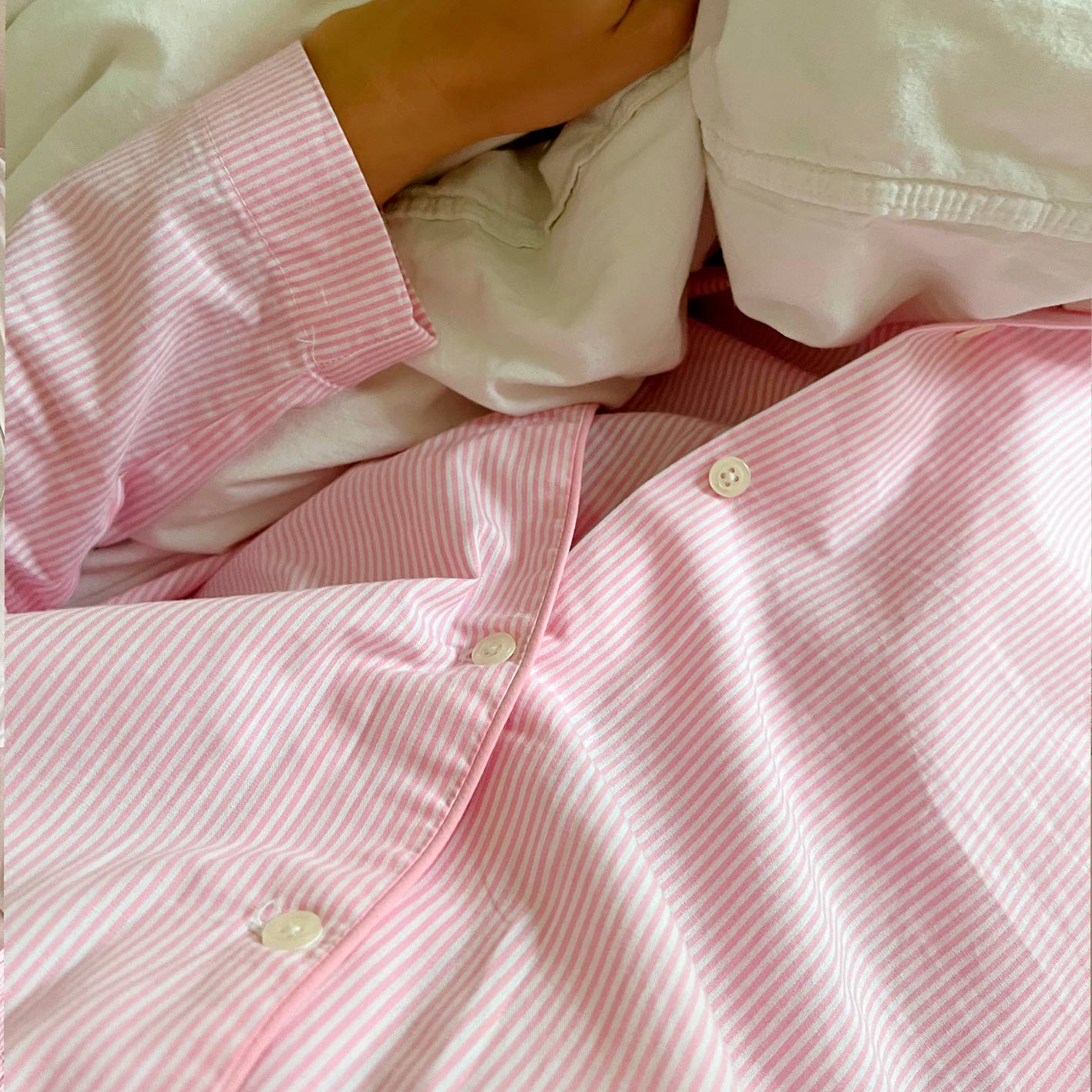 PYJAMAS SET // WOMEN // PINK STRIPES