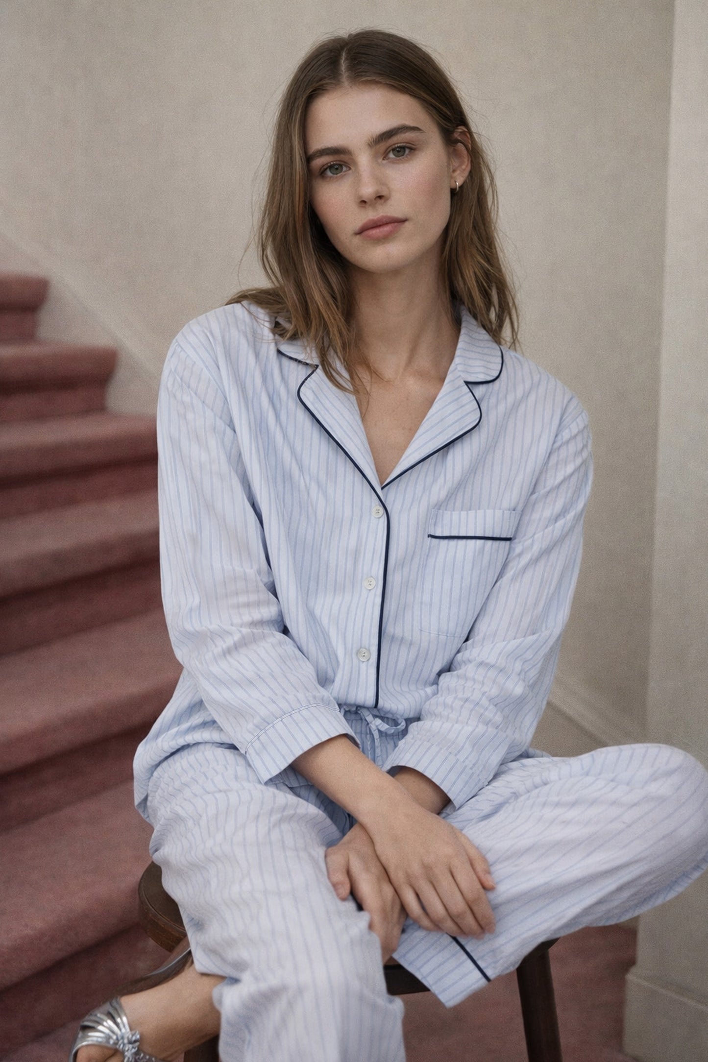 PYJAMAS SET // LT BLUE // WOMEN
