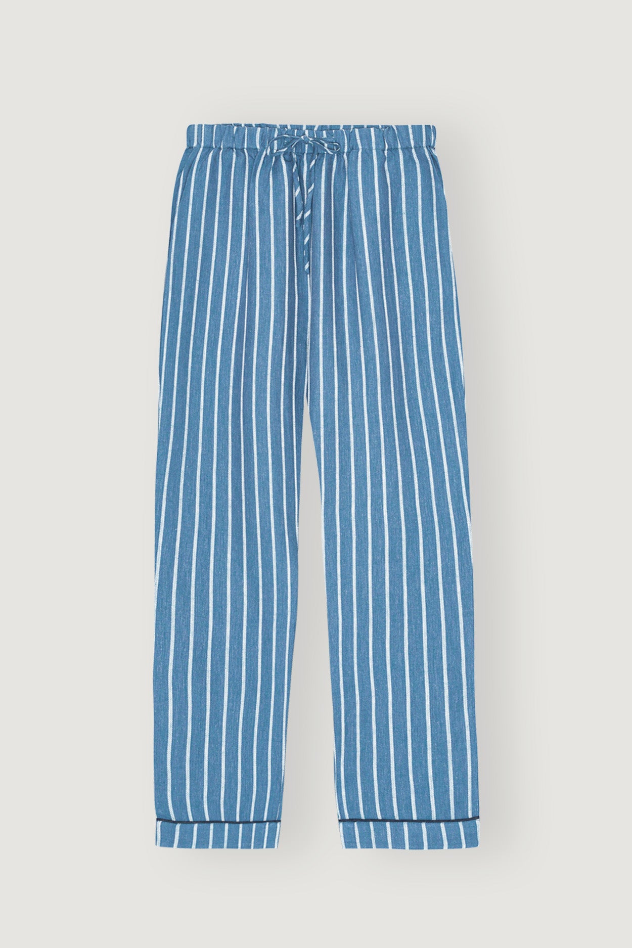 100% LINEN PANTS / BLUE