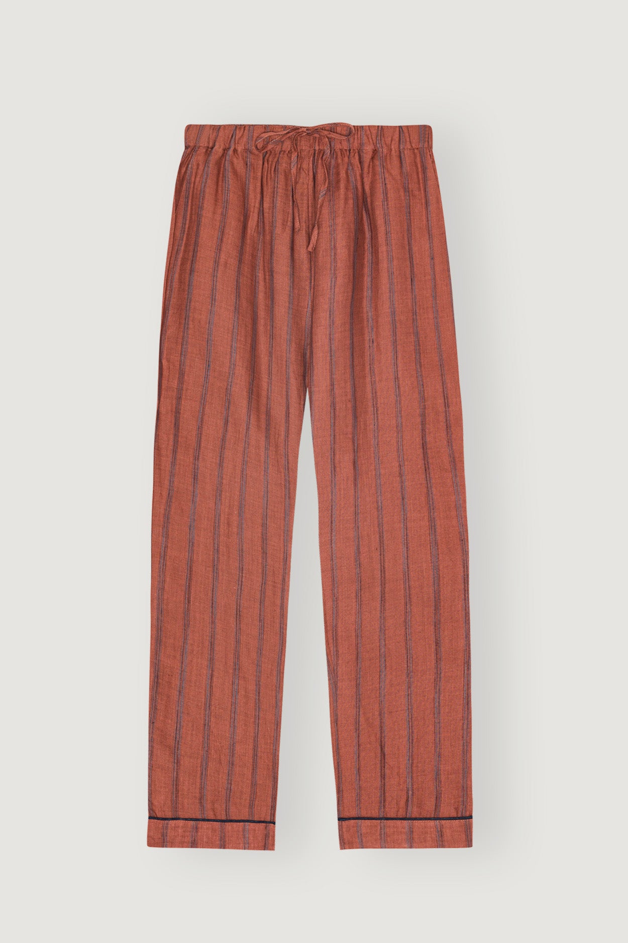 100% LINEN PANTS // DK. TERRACOTTA