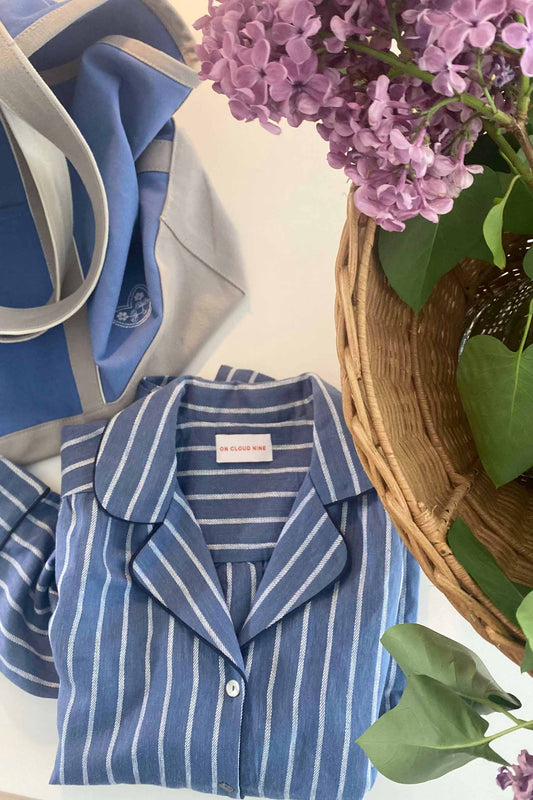 100% LINEN SHIRT // BLUE