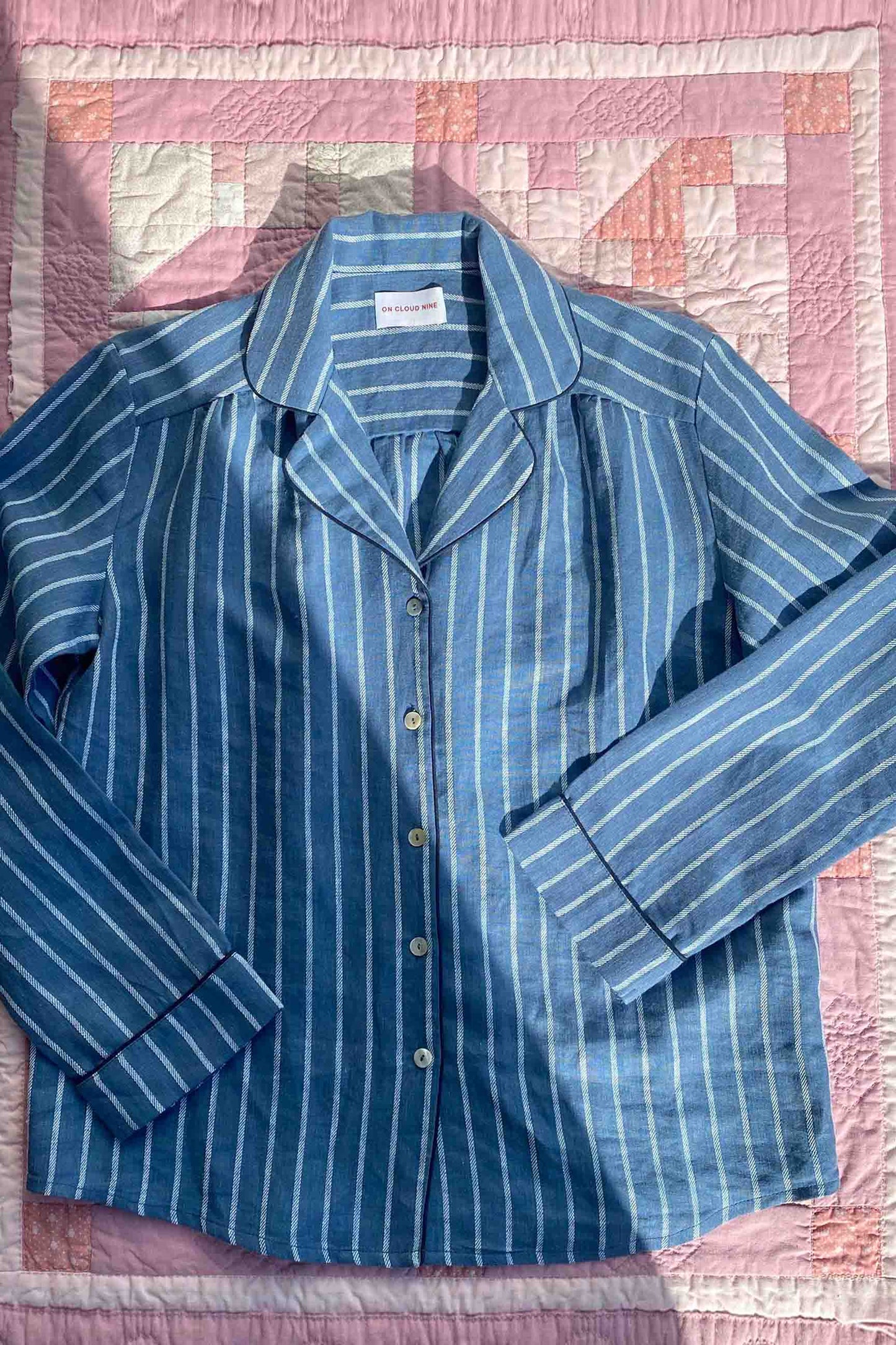 100% LINEN SHIRT // BLUE