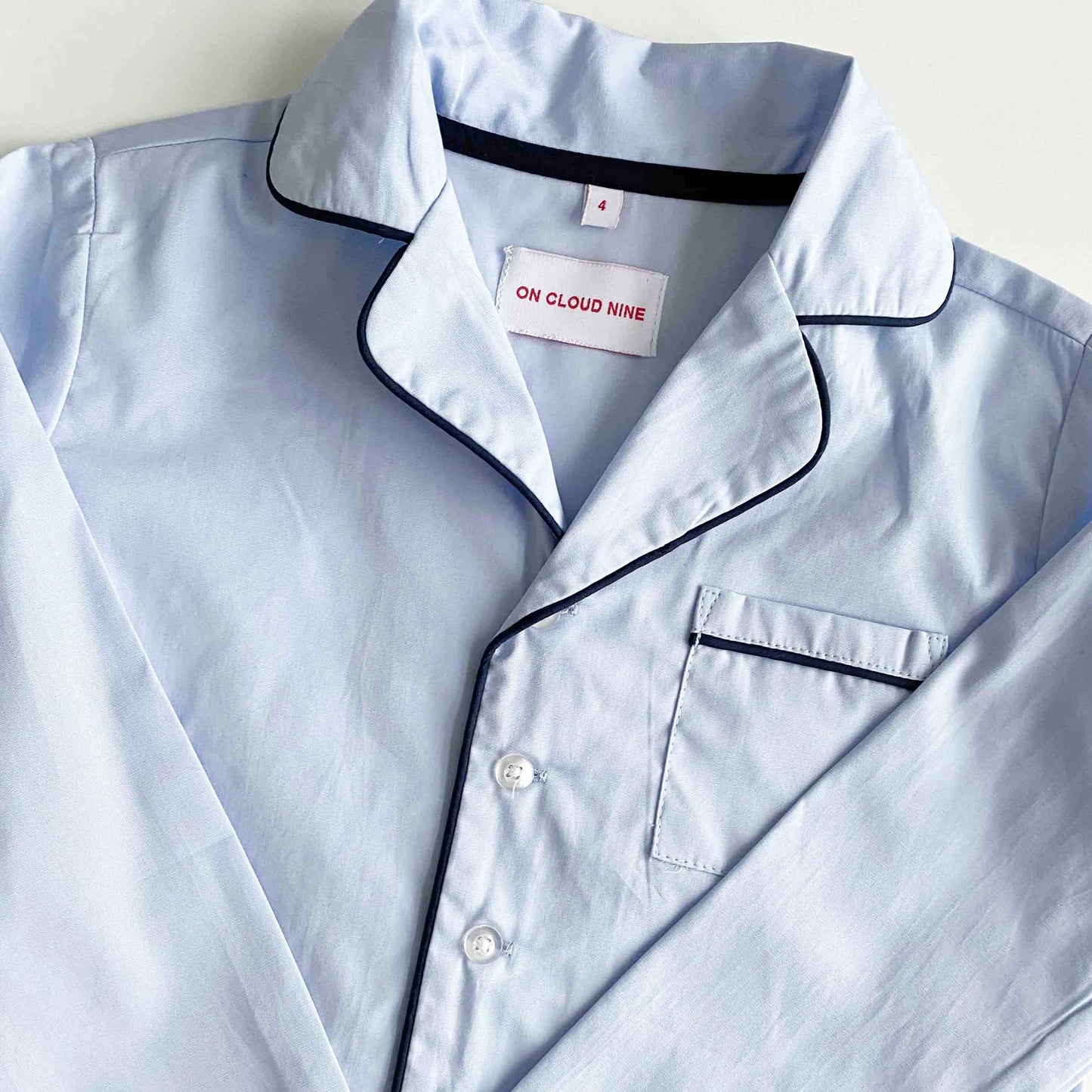 KIDS PYJAMAS SHIRT // LIGHT BLUE