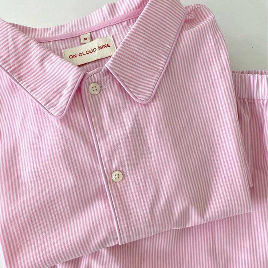 PYJAMAS SET // WOMEN // PINK STRIPES