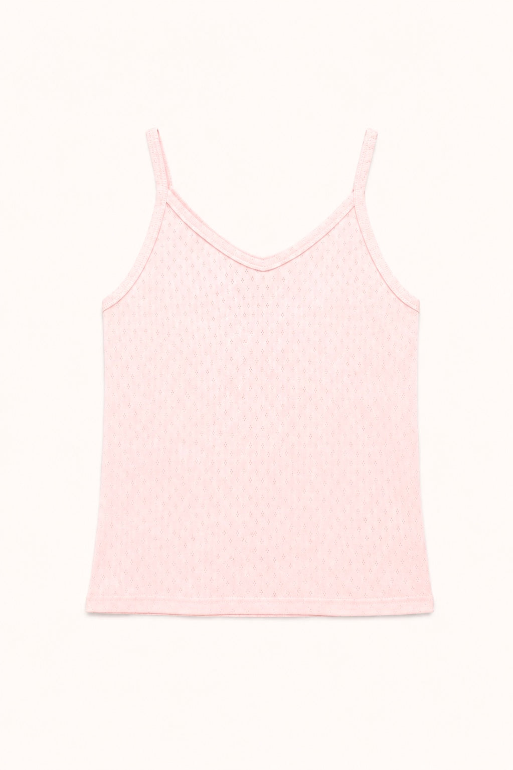 TANK TOP // WOMEN // PALE PINK POINTELLE