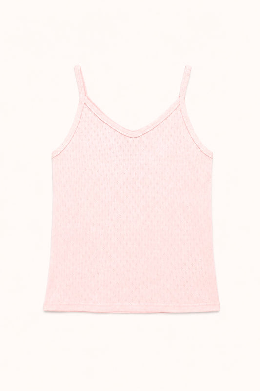 TANK TOP // WOMEN // PALE PINK POINTELLE