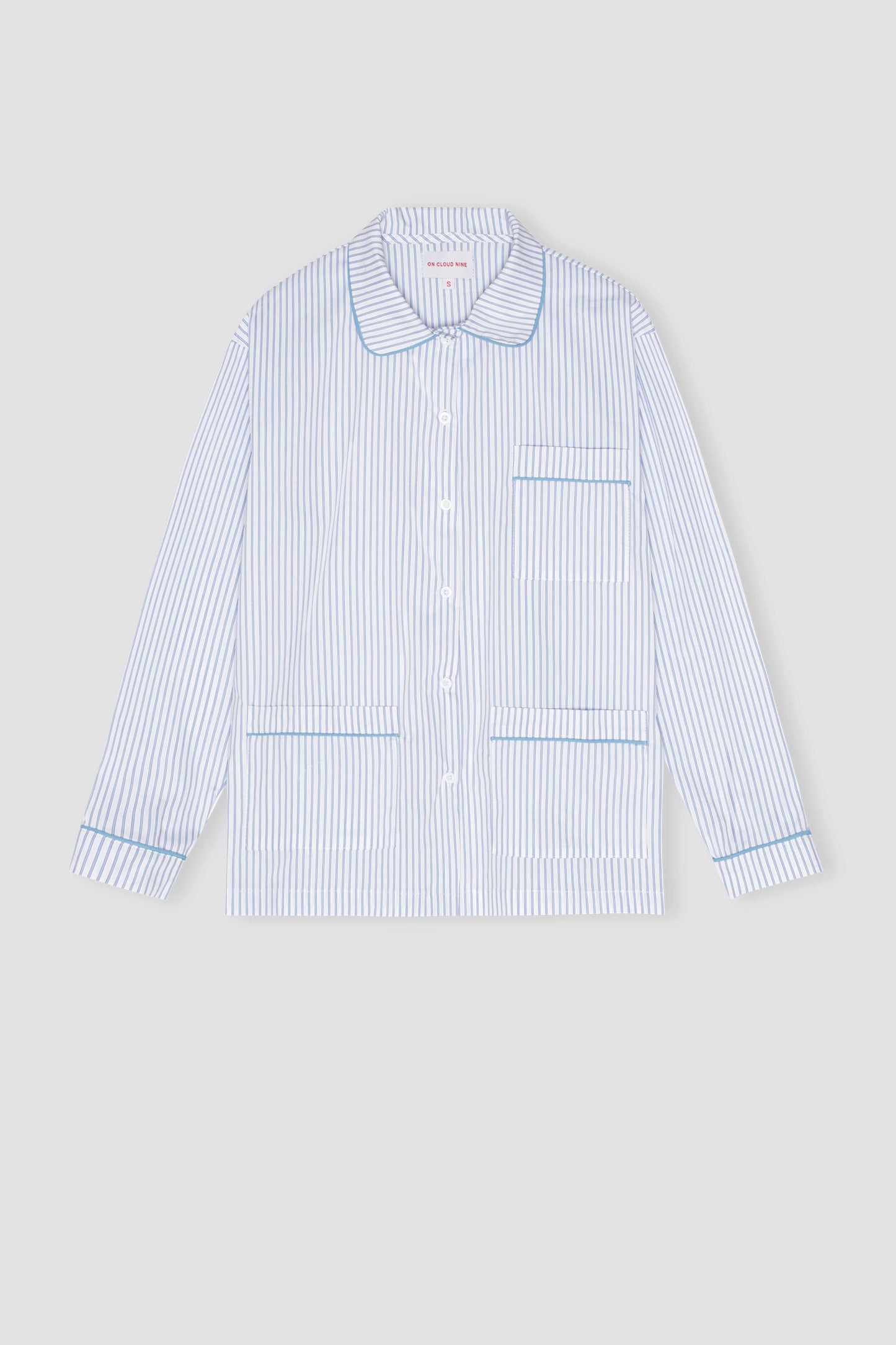 PYJAMAS SHIRT // WHITE NEEDLE STRIPE